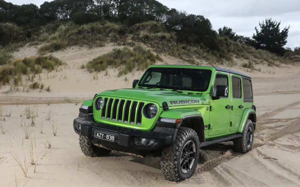 Jeep Wrangler Rubicon off-road green car Jeep car vehicle Jeep Wrangler HD Desktop Wallpaper | Background Image