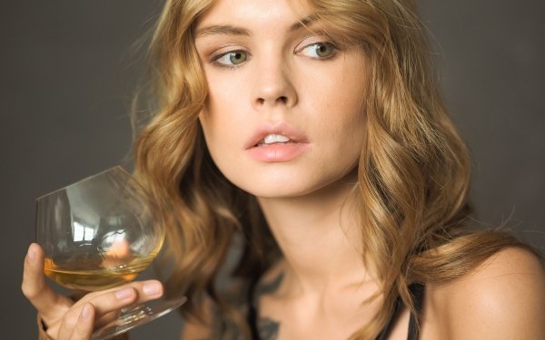 Women Anastasiya Scheglova Face Model Glass Blonde HD Wallpaper | Background Image