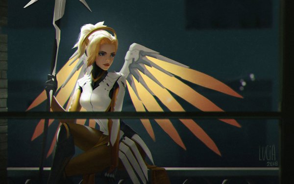 Video Game Overwatch Mercy Blonde HD Wallpaper | Background Image