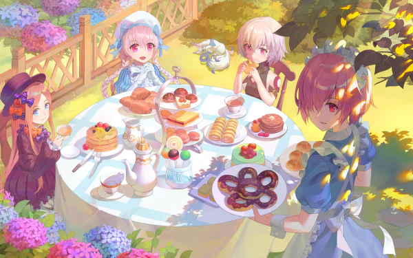 Nursery Rhyme Jack the Ripper (Fate/Apocrypha) Fou (Fate/Grand Order) Mashu Kyrielight Abigail Williams (Fate/Grand Order) Anime Fate/Grand Order HD Desktop Wallpaper | Background Image