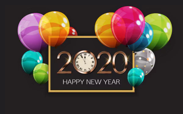 balloon Happy New Year New Year holiday New Year 2020 HD Desktop Wallpaper | Background Image