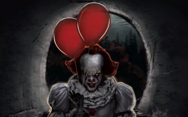clown Pennywise (It) movie It (2017) HD Desktop Wallpaper | Background Image