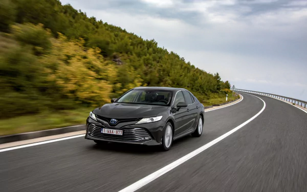 black car compact car car Toyota vehicle Toyota Camry HD Desktop Wallpaper | Background Image