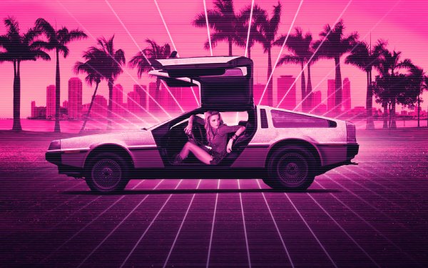 Movie Drive Angry Amber Heard Car DeLorean Hotline Miami HD Wallpaper | Background Image