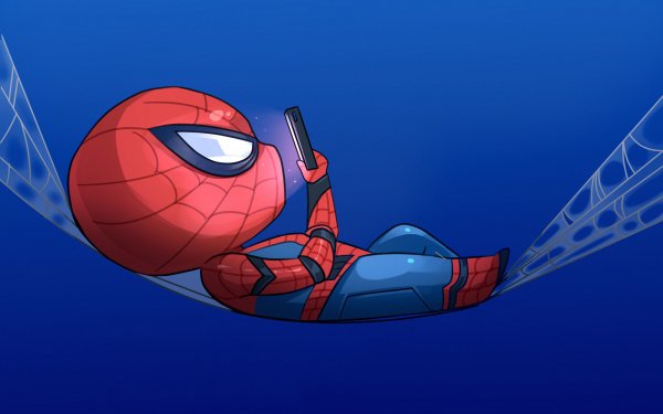 Comics Spider-Man Chibi Smartphone HD Wallpaper | Background Image