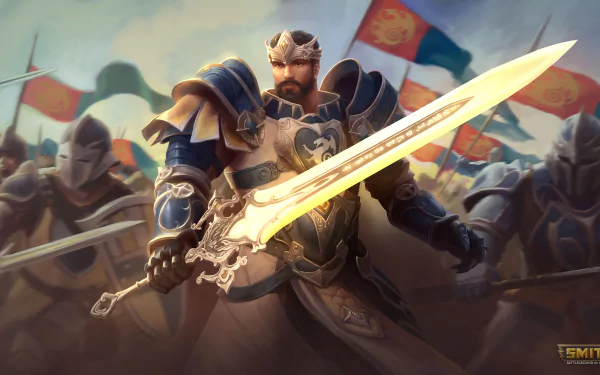 King Arthur (Smite) video game Smite HD Desktop Wallpaper | Background Image
