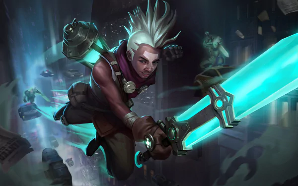 Ekko (League of Legends) video game League Of Legends Zaun (League Of Legends) HD Desktop Wallpaper | Background Image