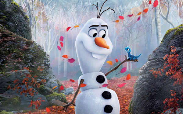 Bruni (Frozen) Olaf (Frozen) movie Frozen 2 HD Desktop Wallpaper | Background Image