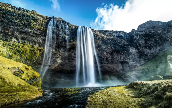 waterfall nature Seljalandsfoss HD Desktop Wallpaper | Background Image