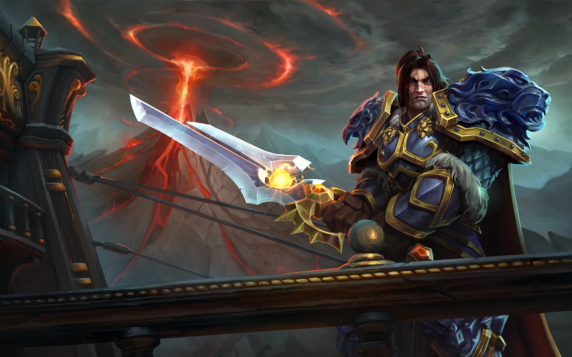 Download Varian Wrynn Video Game Heroes Of The Storm HD Wallpaper