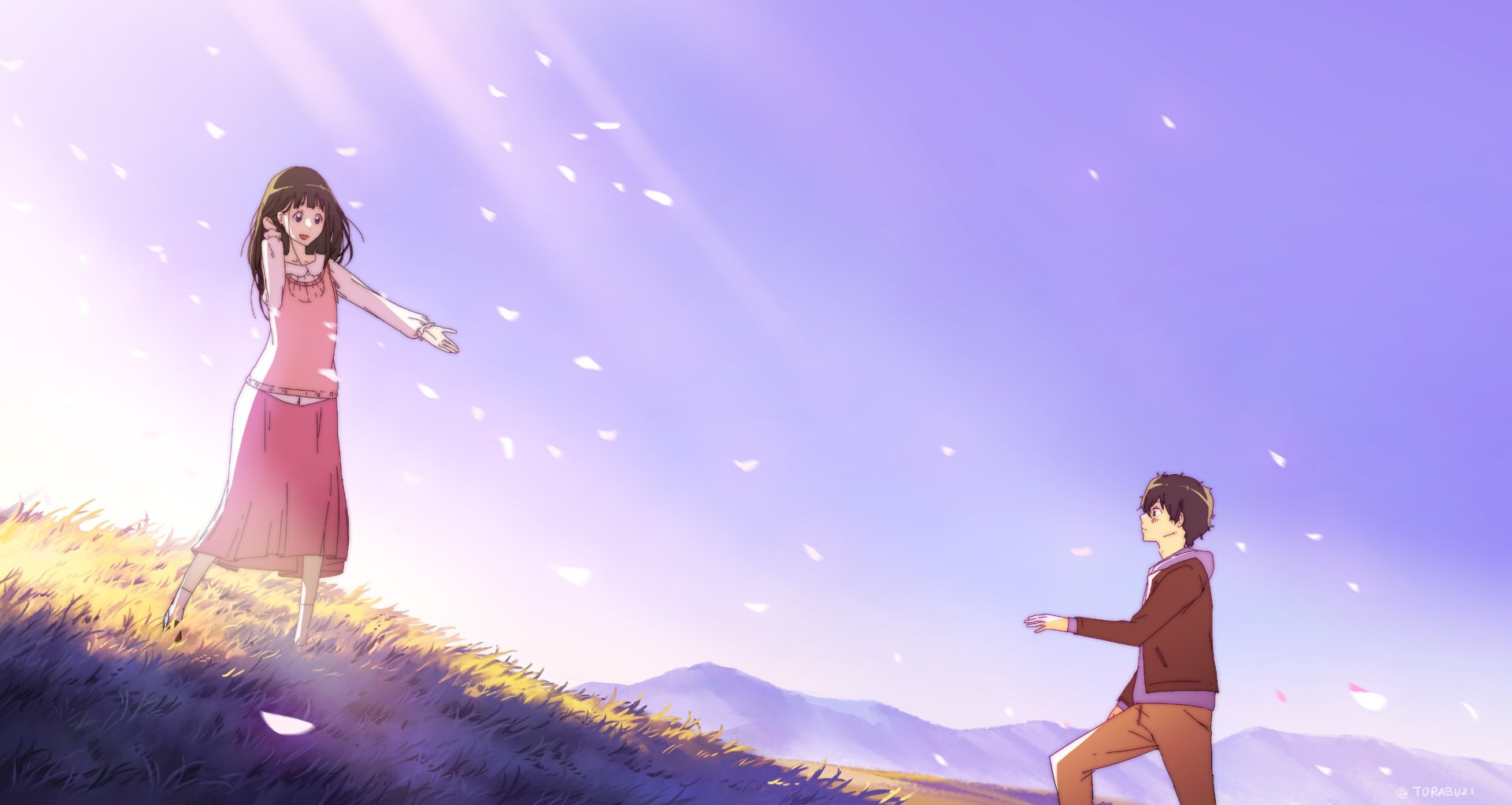 Download Eru Chitanda Hōtarō Oreki Anime Hyouka 4k Ultra HD Wallpaper by Torabuzi