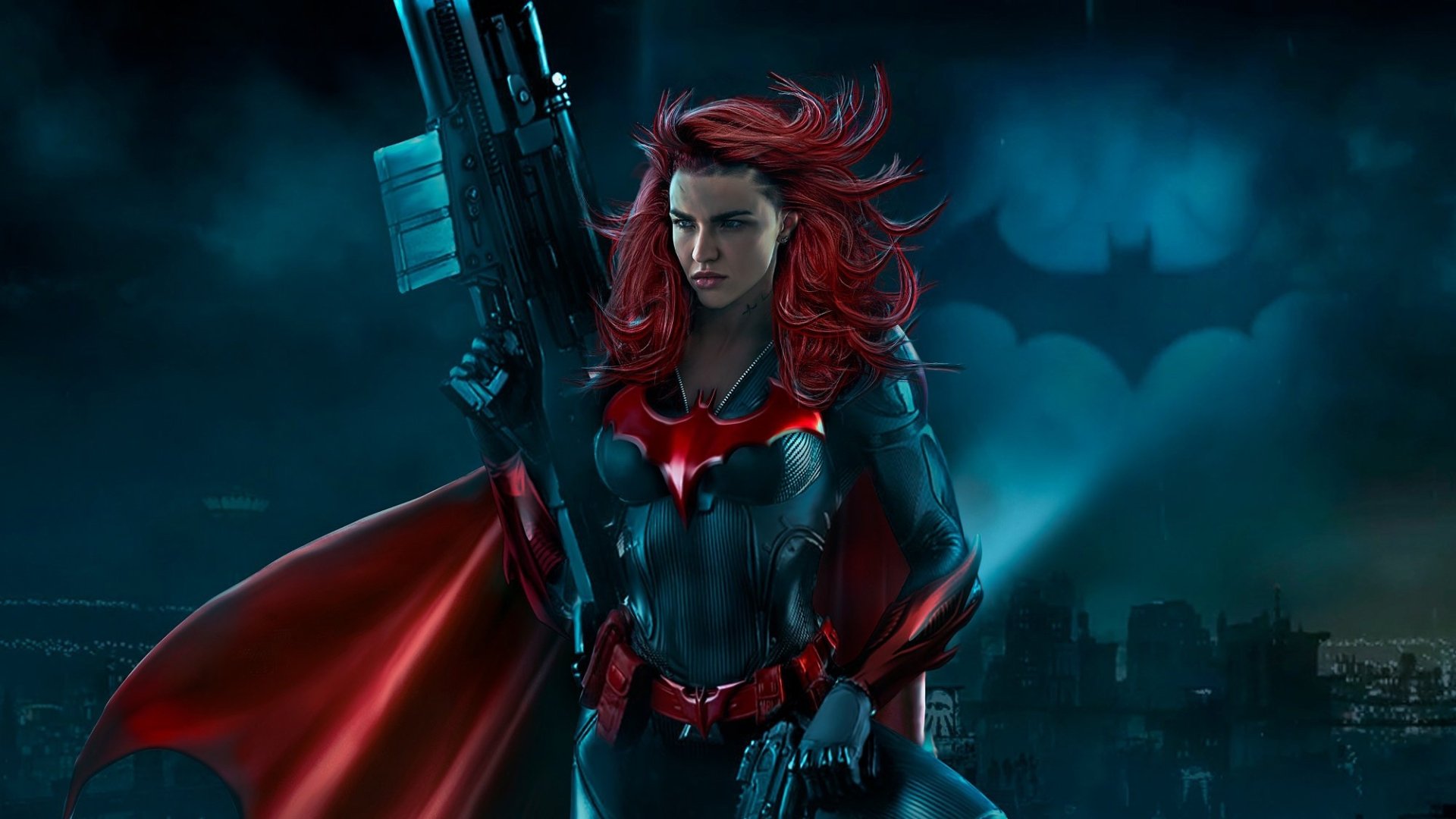 Download DC Comics Weapon Red Hair Kathy Kane Ruby Rose TV Show Batwoman HD Wallpaper