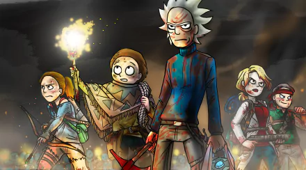 Beth Smith Jerry Smith Morty Smith Rick Sanchez Summer Smith TV Show Rick and Morty HD Desktop Wallpaper | Background Image