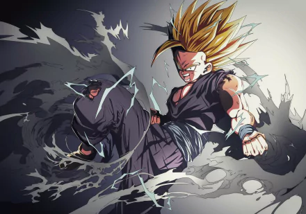 Super Saiyan 2 Gohan (Dragon Ball) Anime Dragon Ball Z HD Desktop Wallpaper | Background Image