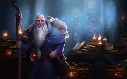 Deckard Cain video game Heroes of the Storm HD Desktop Wallpaper | Background Image