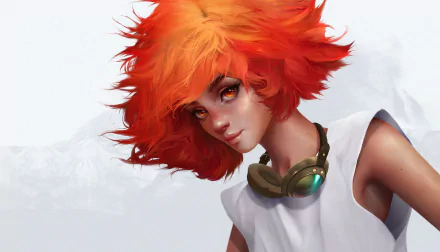 goggles face orange eyes orange hair Edward Wong Anime Edward (Cowboy Bebop) HD Desktop Wallpaper | Background Image