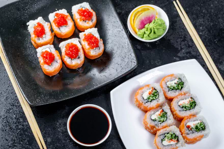 seafood chopsticks food sushi HD Desktop Wallpaper | Background Image