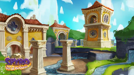 Sunny Villa Spyro - Year of the Dragon video game Spyro Reignited Trilogy HD Desktop Wallpaper | Background Image