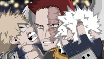Endeavor (Boku no Hero Academia) Natsuo Todoroki Katsuki Bakugou Anime My Hero Academia HD Desktop Wallpaper | Background Image