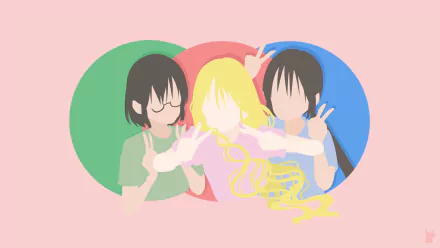 Kasumi Nomura Hanako Honda Anime Asobi Asobase HD Desktop Wallpaper | Background Image