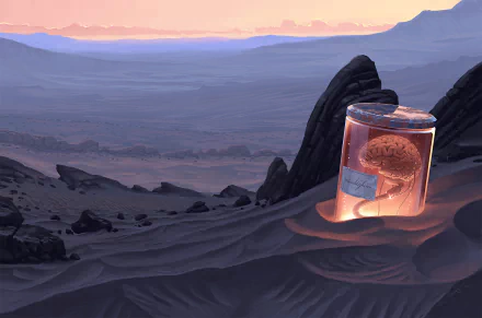 sand artistic brain HD Desktop Wallpaper | Background Image