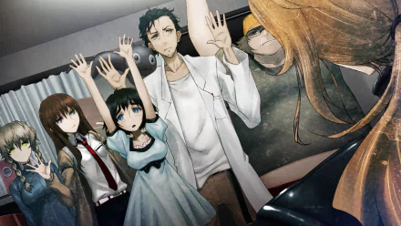 Moeka Kiryū Itaru Hashida Kurisu Makise Rintaro Okabe Anime Steins;Gate HD Desktop Wallpaper | Background Image