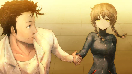 Suzuha Amane Rintaro Okabe Anime Steins;Gate HD Desktop Wallpaper | Background Image