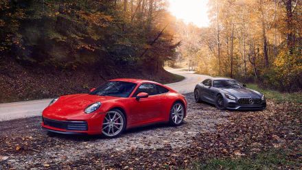  2020 Mercedes-AMG GT &amp; 2020 Porsche 911 Carrera S