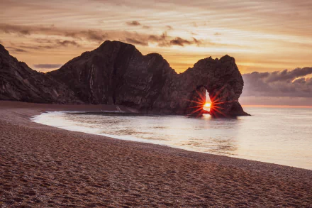 coast sunrise sand England nature durdle door HD Desktop Wallpaper | Background Image
