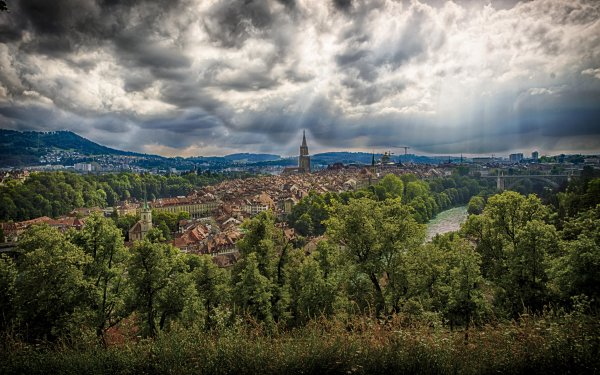 Man Made Bern Towns Switzerland City Cloud HD Wallpaper | Background Image