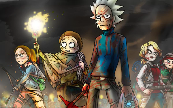 Beth Smith Jerry Smith Morty Smith Rick Sanchez Summer Smith TV Show Rick and Morty HD Desktop Wallpaper | Background Image