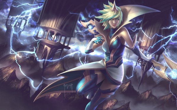 Video Game League Of Legends Lux Sorceress HD Wallpaper | Background Image
