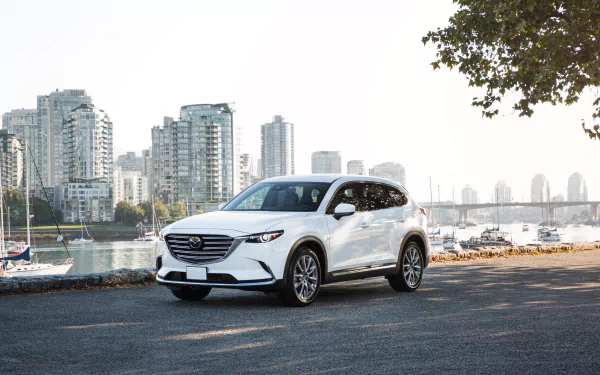 SUV white car Mazda car vehicle Mazda CX-9 HD Desktop Wallpaper | Background Image