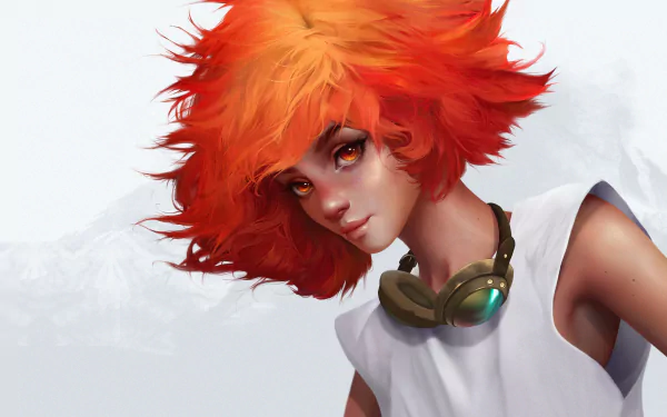 goggles face orange eyes orange hair Edward Wong Anime Edward (Cowboy Bebop) HD Desktop Wallpaper | Background Image