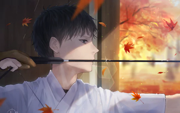 fall Anime Original autumn anime HD Desktop Wallpaper | Background Image