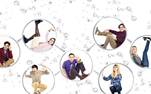 Penny (The Big Bang Theory) Simon Helberg Raj Koothrappali Melissa Rauch Mayim Bialik Leonard Hofstadter Kunal Nayyar Kaley Cuoco Johnny Galecki Jim Parsons Howard Wolowitz Bernadette Rostenkowski Amy Farrah Fowler TV Show The Big Bang Theory HD Desktop Wallpaper | Background Image