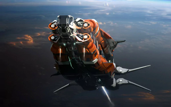  Orange Ship by Tracy Généreux