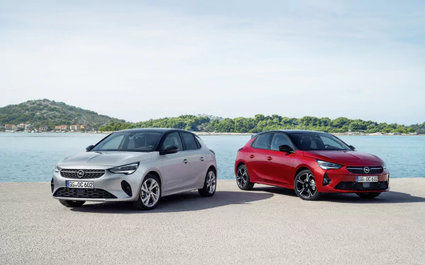 compact car silver car car opel vehicle Opel Corsa HD Desktop Wallpaper | Background Image