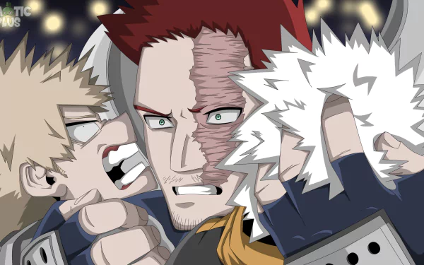 Endeavor (Boku no Hero Academia) Natsuo Todoroki Katsuki Bakugou Anime My Hero Academia HD Desktop Wallpaper | Background Image