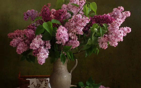 pitcher lilac photography still life HD Desktop Wallpaper | Background Image