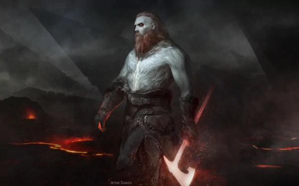 axe warrior fantasy viking fantasy warrior HD Desktop Wallpaper | Background Image