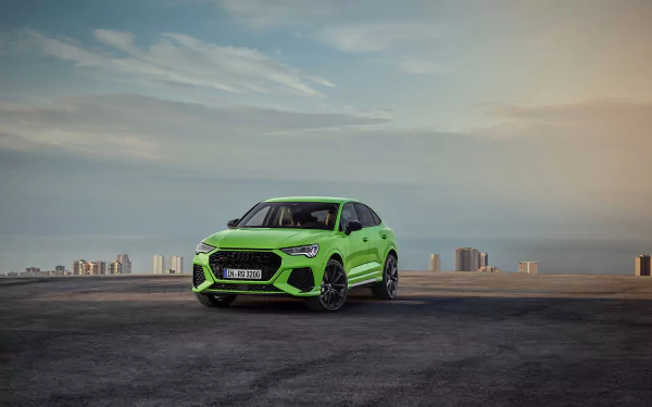 SUV green car car Audi vehicle Audi Q3 HD Desktop Wallpaper | Background Image