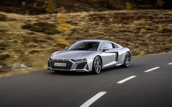 Vehicles Audi R8 V10 Audi Supercar Car Audi R8 Silver Car HD Wallpaper | Background Image