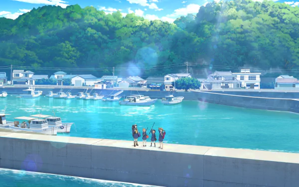 Anime Diary of Our Days at the Breakwater HD Desktop Wallpaper | Background Image