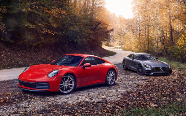  2020 Mercedes-AMG GT &amp; 2020 Porsche 911 Carrera S