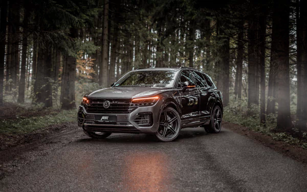 SUV silver car car Volkswagen vehicle Volkswagen Touareg R-Line HD Desktop Wallpaper | Background Image