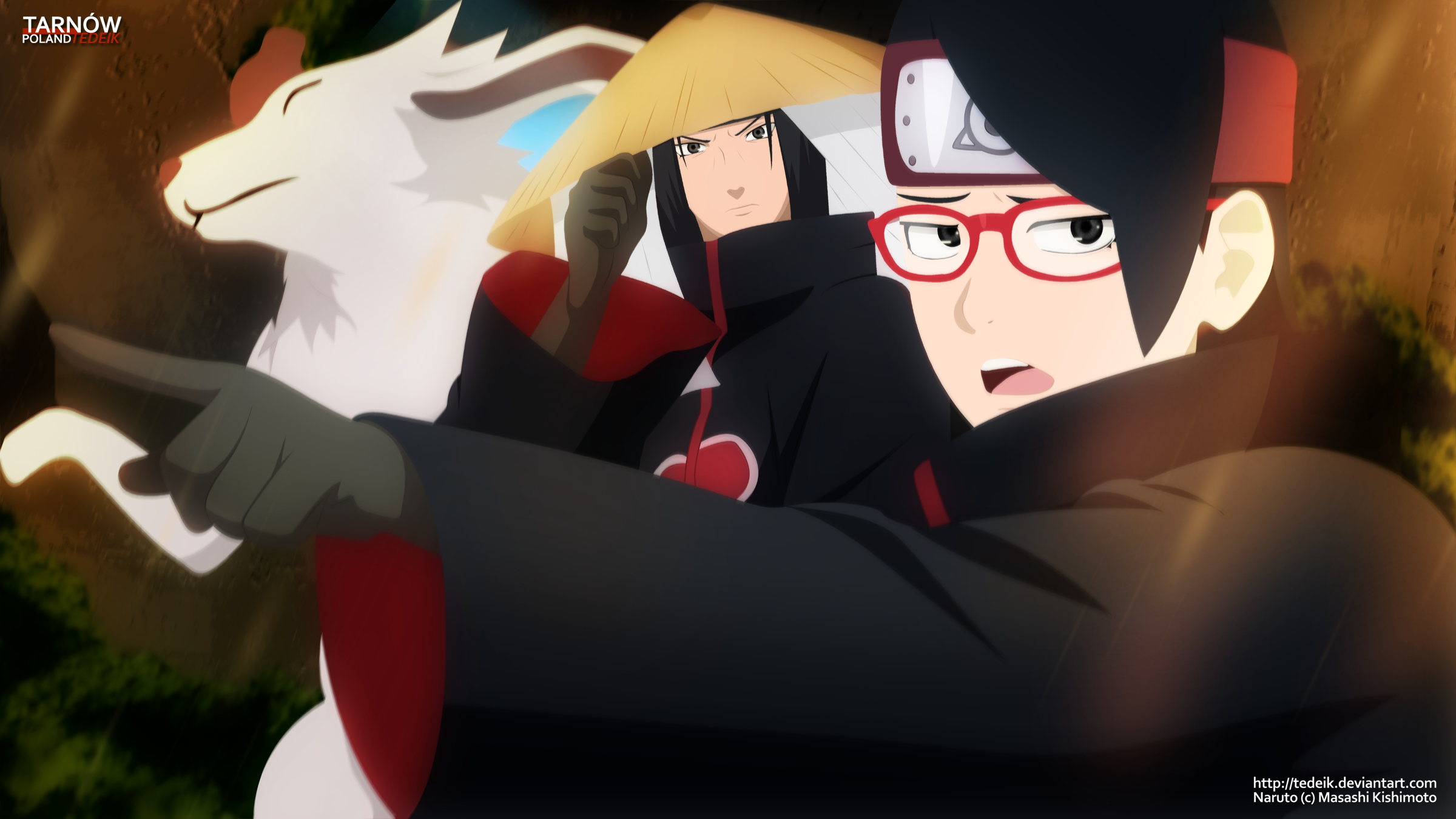 Download Itachi Uchiha Sarada Uchiha Akamaru (Naruto) Anime Boruto HD  Wallpaper by TeDeIk