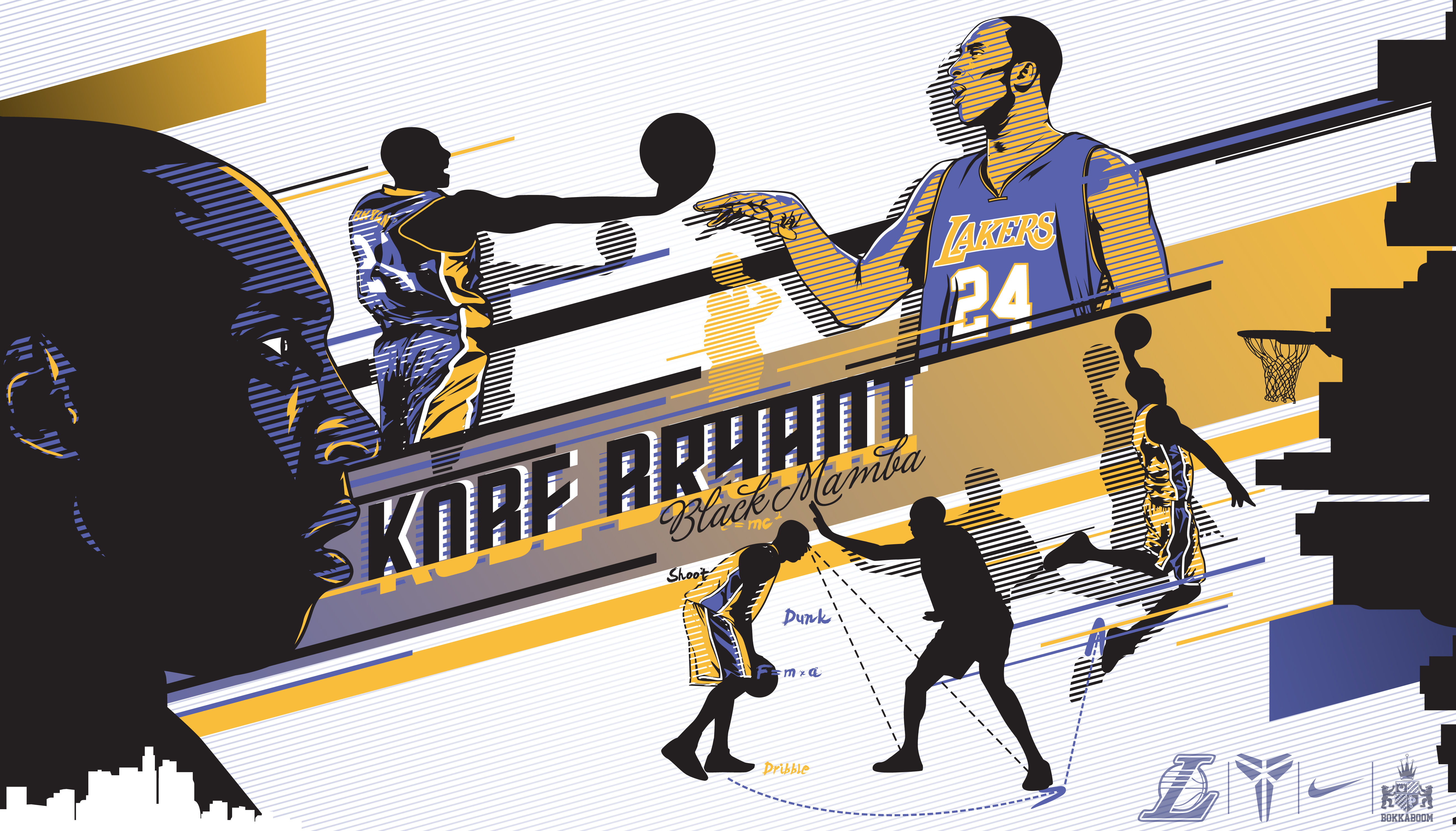 Kobe bryant cartoon HD wallpapers