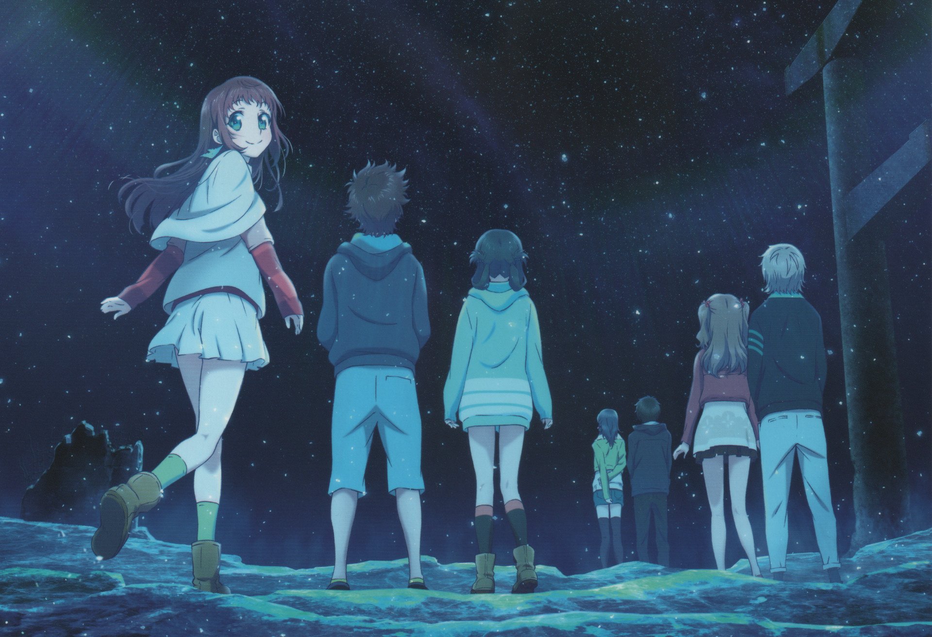 Download Kaname Isaki Sayu Hisanuma Tsumugu Kihara Chisaki Hiradaira Miuna Shiodome Hikari Sakishima Manaka Mukaido Anime Nagi No Asukara HD Wallpaper