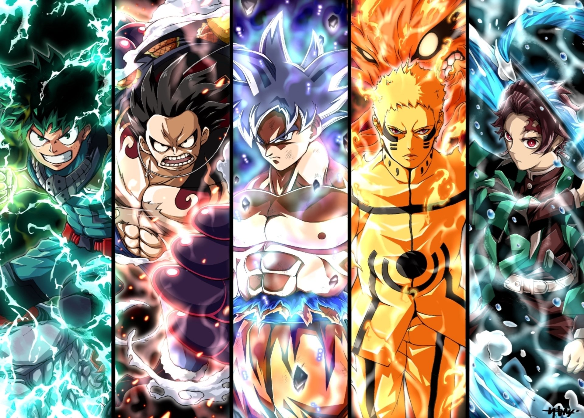 Goku Luffy Naruto Wallpaper gambar ke 3